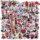Стикеры американского аниме Helluva Boss, 103050 шт., подходит для детей, гитары, ноутбука, мотоцикла, шлема, чемодана, мобильного скейтборда