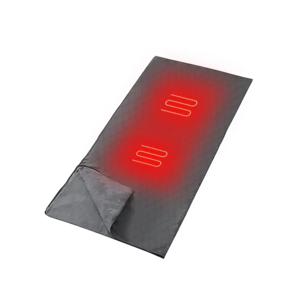 200x80 см зимний спальный мешок с электроподогревом и USB для кемпинга дорожный