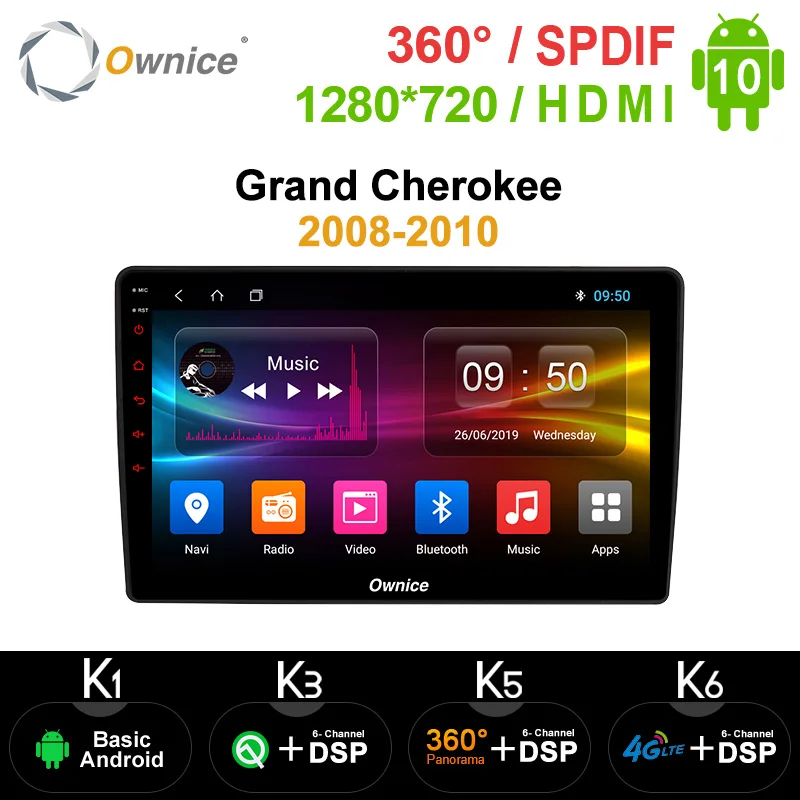 Автомобильная стереосистема Ownice с GPS навигацией радио 10 1 дюйма Android 9 0 8 ядер для