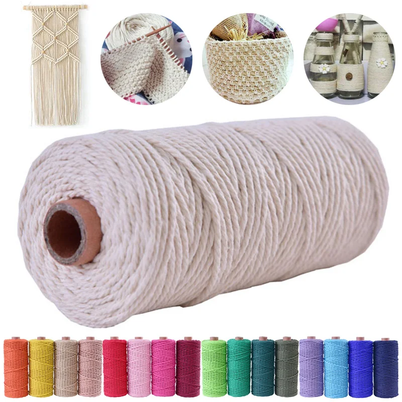 Хлопковый шнур 2 мм 110 ярдов|Нитки для пряжи| |