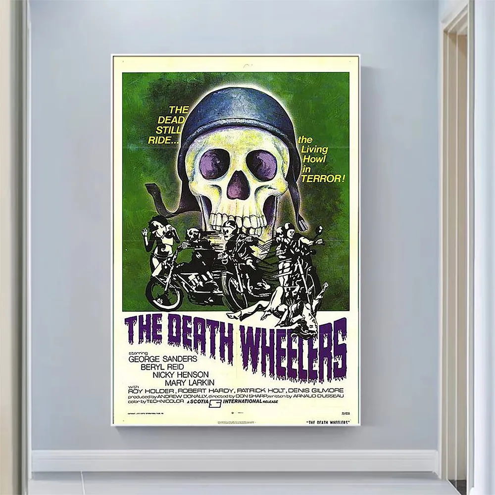 

Плакат CP1611 из шелковой ткани «The Death Wheelers»