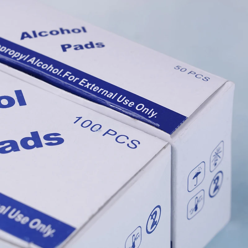 100 шт. одноразовые спиртовые влажные салфетки для дезинфекции преп замены Pad