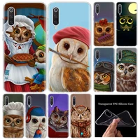 cute owl hearts lover christmas soft phone case for xiaomi redmi note 10 10s 9 9s 8 7 8t 11s 11t 11 pro 9a 9t 9c 8a 7a shell
