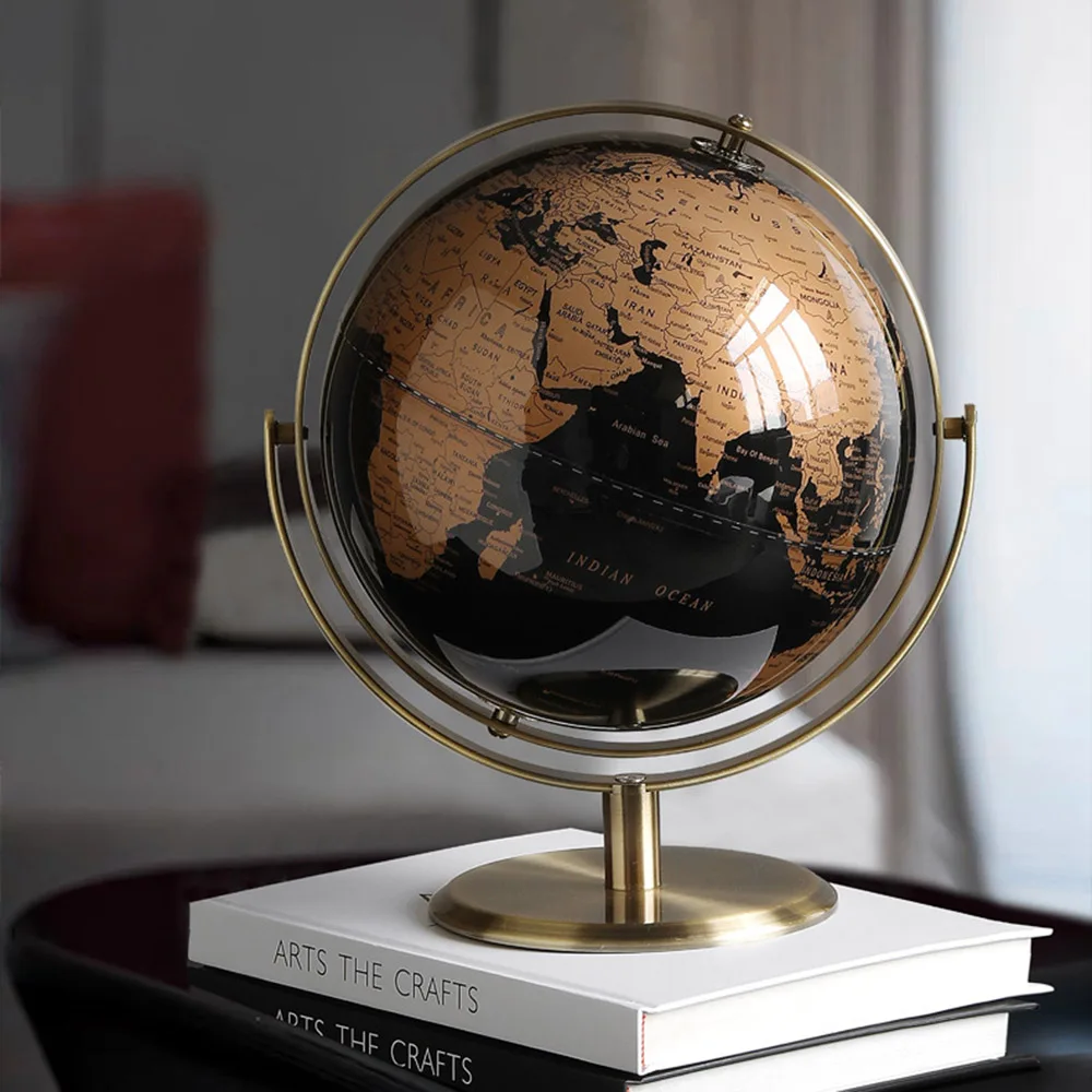 

World Globe Learning Earth Map Home Decor Ornaments Vintage Geographic Globe With Stand Kids Educational Gift Desktop Decoration