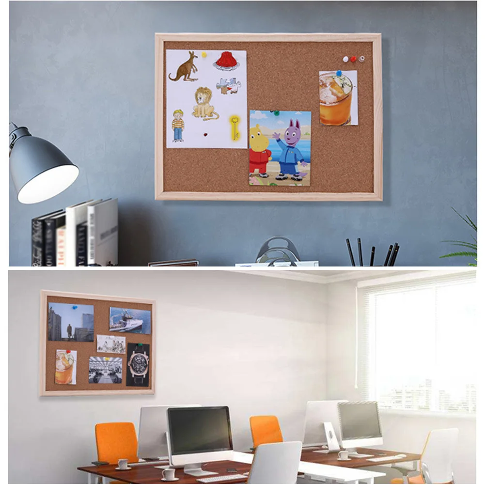 Cork Board Hanging Bulletin Kindergarten Pictures Background DIY Classroom Living Room Photo Display Message Wall With Frame | Дом и сад