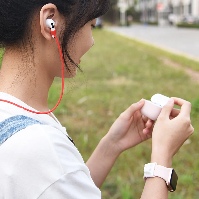 5 в 1 Наушники Аксессуары для Airpods Pro силиконовый защитный чехол тонкий мягкий с