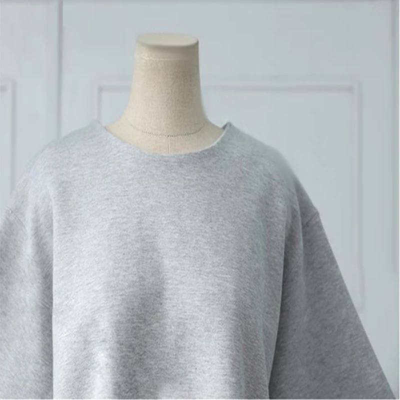 Комплект из двух предметов SWEETKAMA повседневный свободный хлопковый костюм топа с