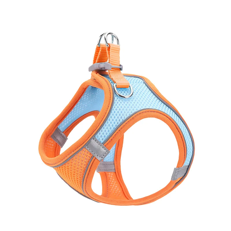 

Small Dog Harness With Leash Set Polyester Cotton Reflective No Pull Pet Walking Harness Vest Collar For Puppy Medium Large Dog