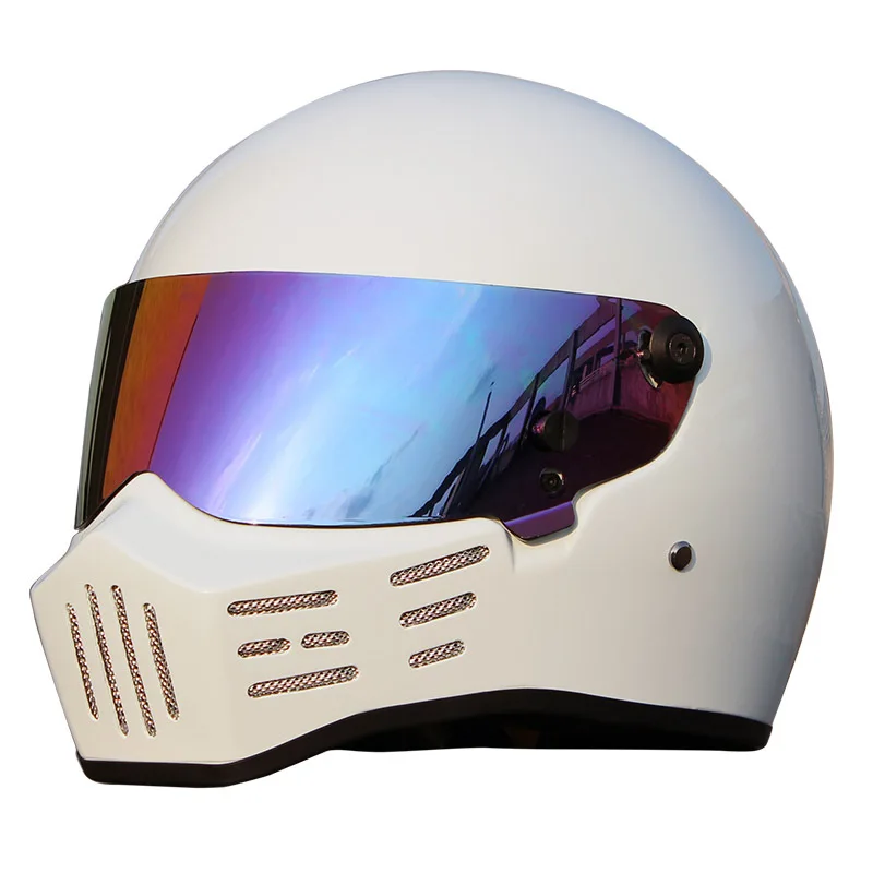 white-Colored lens XS Новое поступление мотоциклетный шлем для Симпсона из углеродного волокна персонализированный квадроцикл гоночный полный шлем F1 автомобиль Capacete Casco - Цвет: white-Colored lens