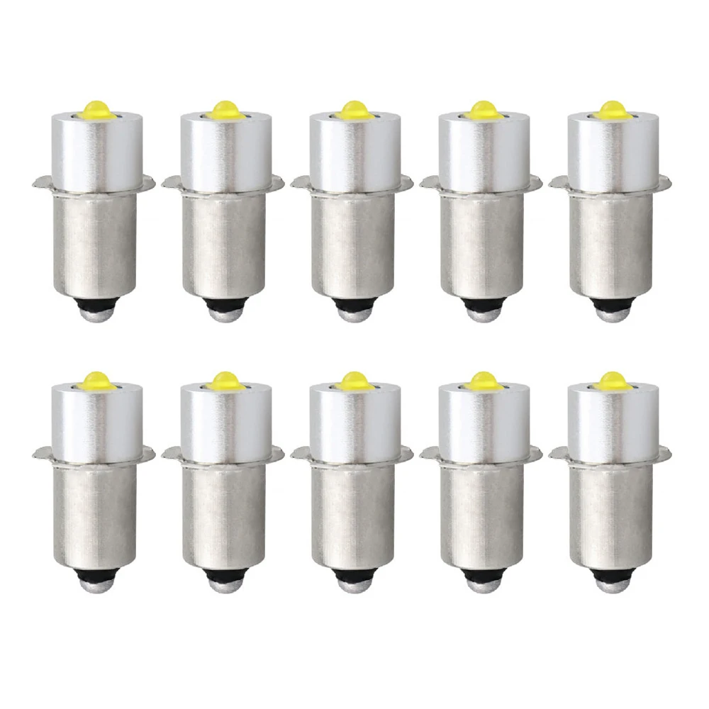 

P13.5S E10 LED Lamp 3W 6-24V Flashlight Bulb Cold Warm White Super Bright Energy-Saving Spotlight Bulbs Torches Lighting 10PCS