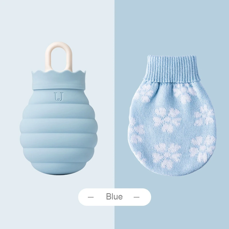 Hot Water Pouch Microwave Heating Silicone Bottle Knit Cover Living Winter Hand Warm Portable Bag for Children | Бытовая техника