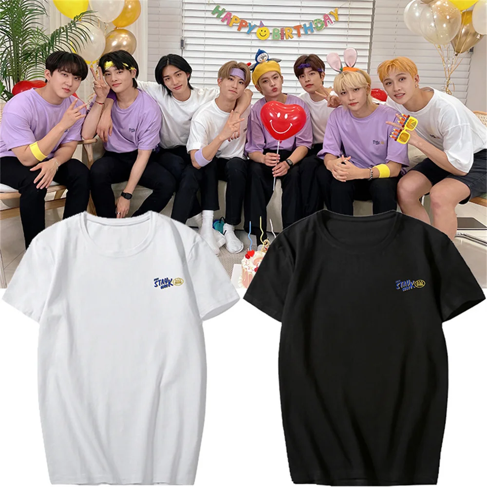 

T-shirt Stray kids Stray week t-shirts K Pop Hip-Hop Premium Quality Cotton Tees Gift for Straykids Fans