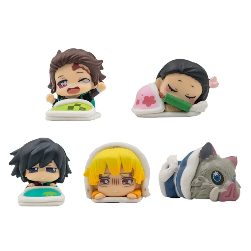 

COSTAR Anime Demon Slayer Kisatsutai Twelve Demon Moons Tanjirou Nezuko Zenitsu Giyuu Shinobu Inosuke Figure Model Toys for Kids