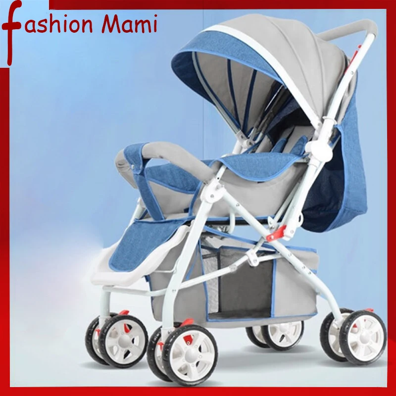 Детская коляска двухсторонняя выполнения может сидеть полулежа ультра