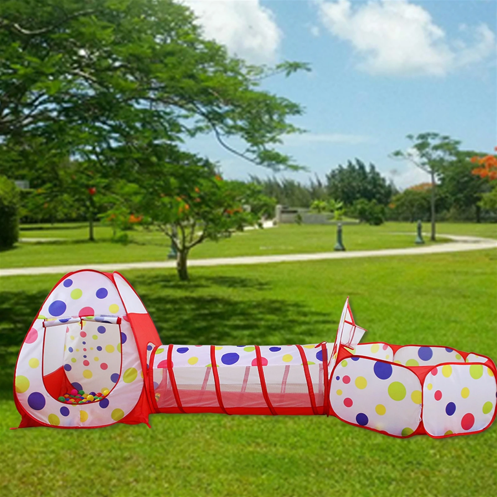 

Portable Kids Outdoor Game Play Children Toy Foldable Tent Ocean Ball Pit Pool Black Side