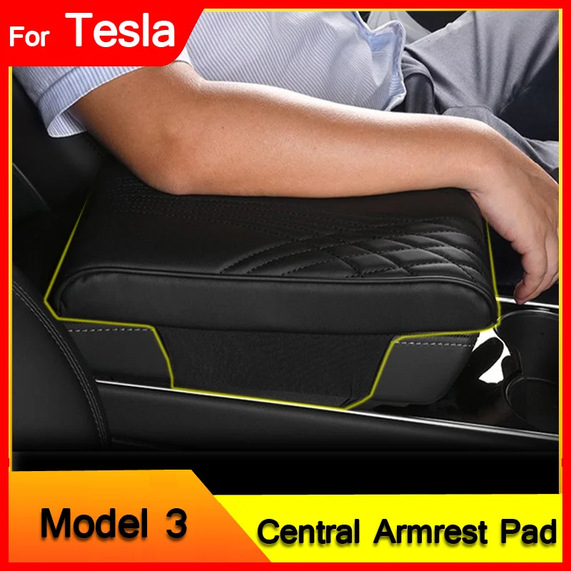 

Автомобильный подлокотник CoverFor Tesla Model 3, центральный подлокотник с контролем, аксессуары для защиты интерьера автомобиля