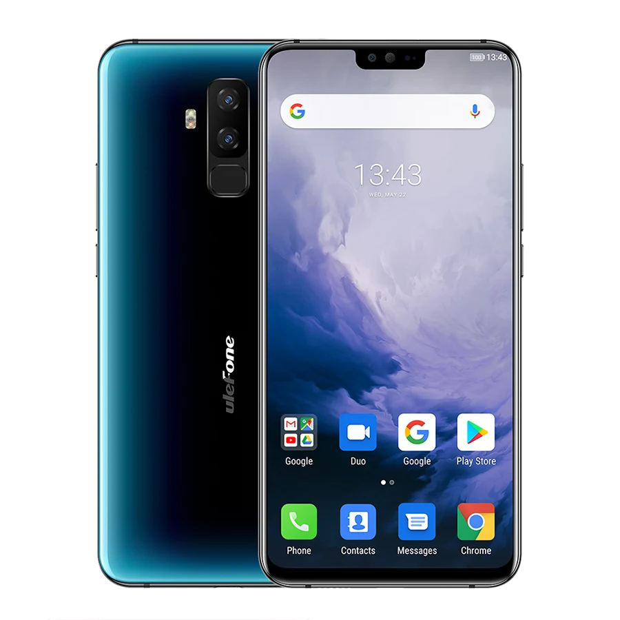 Смартфон Ulefone T2 Dual 4G 6 7 ''FHD + Helio P70 ГБ 128 Android 9 0 16MP 8MP 4200mhA мобильный телефон NFC