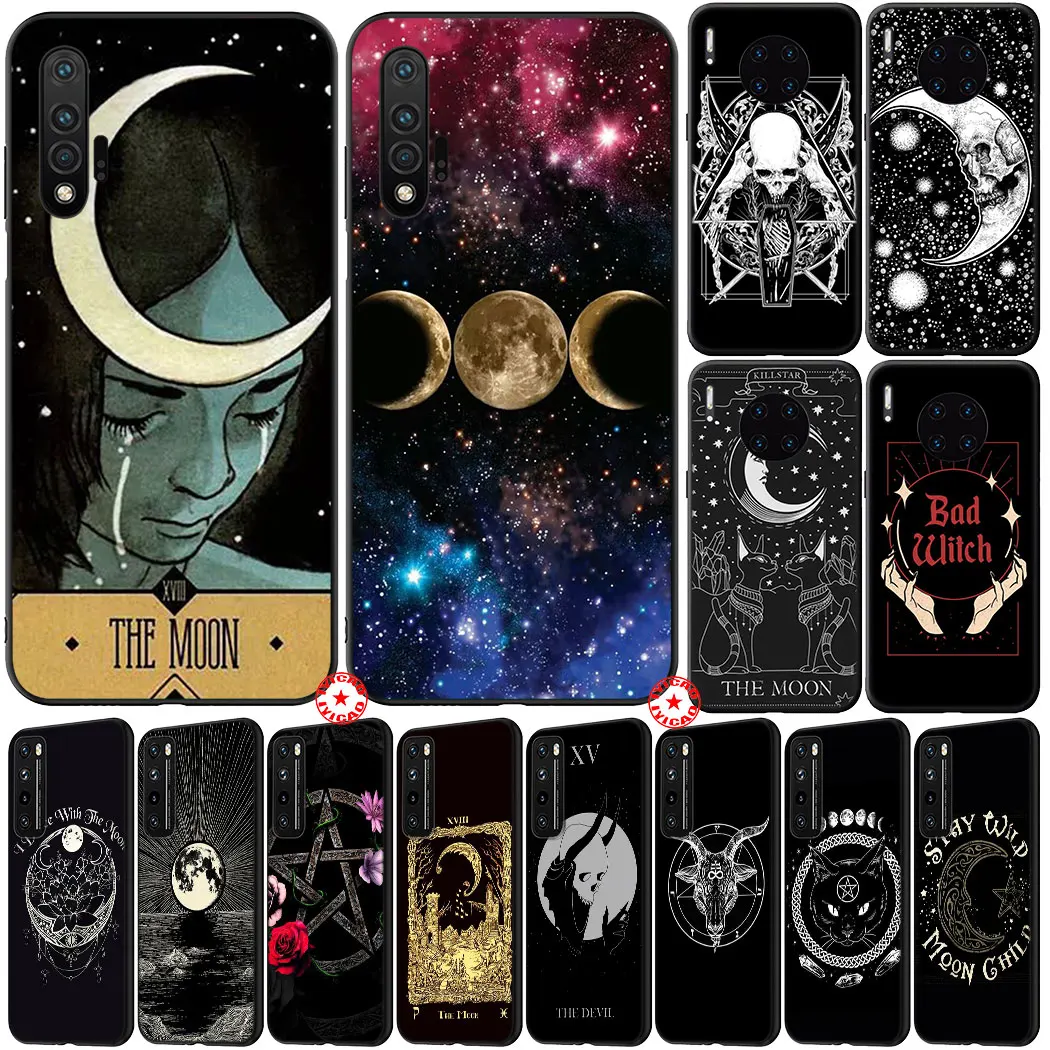 Мягкий силиконовый чехол Witch Moon Tarot для телефона Huawei Mate 30 20 10 Lite Pro Y9 Y7 Y6 Prime |