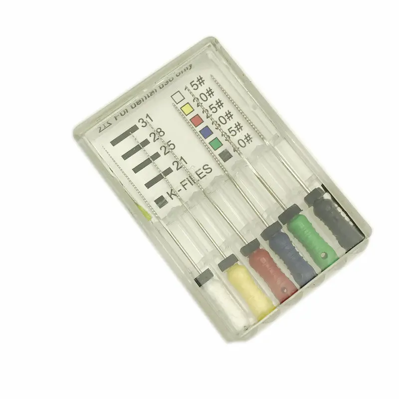 31 мм стоматологические K/H файлы эндофайлов корневого канала ручные K из