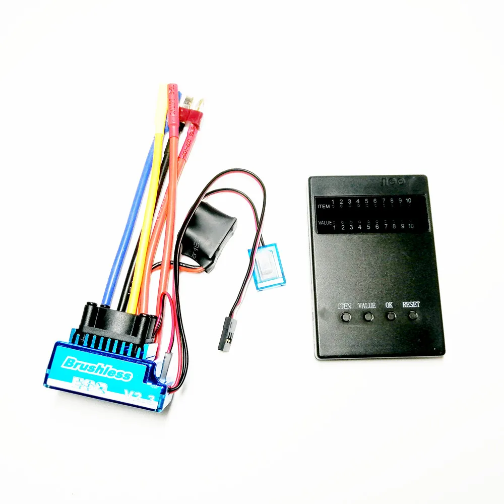 3650 3900KV бесщеточный двигатель & 45A 60A 80A 120A ESC программирующая карта радиатор Combo для