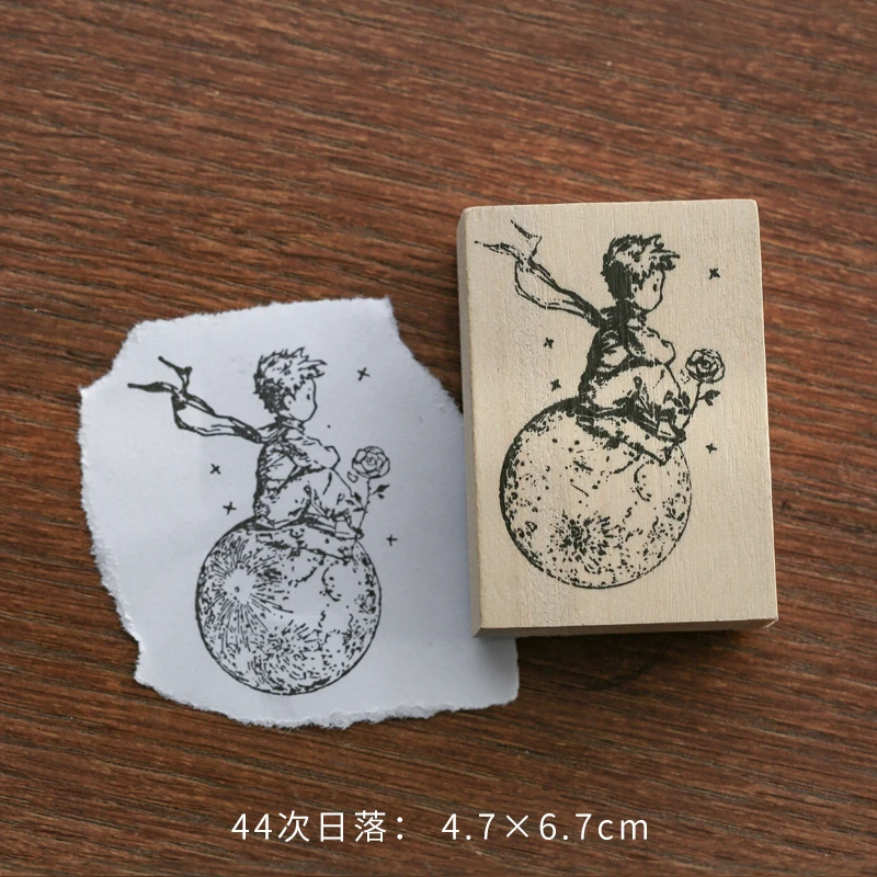 Le Petit Prince серия украшения штамп деревянные резиновые розы планета штампы для stationery канцелярские принадлежности DIY ремесло Стандартная печать - Цвет: 14