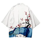 Традиционное кимоно для взрослых, юката, рубашка, Японский хаори кардиган, блузка, азиатская Женская Мужская Уличная одежда, летняя новая Солнцезащитная рубашка с принтом 6XL