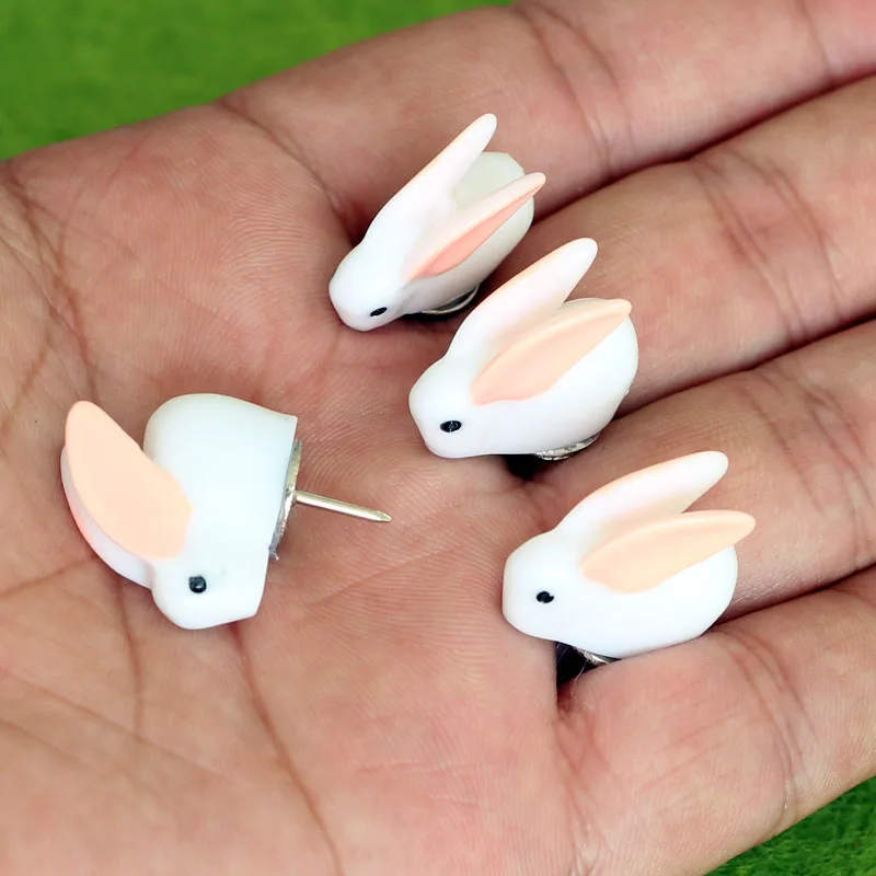 12 шт. пластиковые нажимные булавки милые kawaii Банни thumbtacks декоративные thumb tacks креативное моделирование пробковая доска фото стена карта булавки