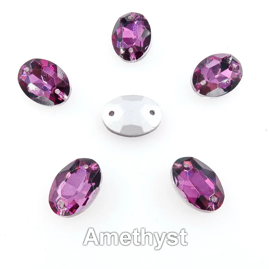 Стразы овальной формы с двумя отверстиями хрустальные стразы бусинами для