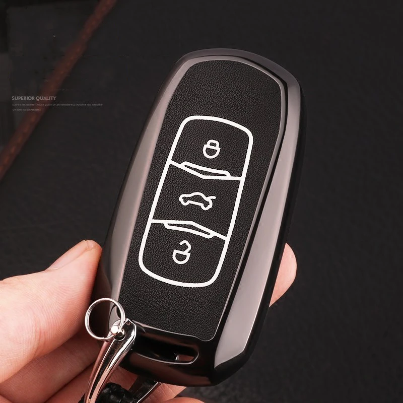 Чехол для ключей из цинкового сплава и кожи GEELY atlas Emgrand EC7 EC718 EC715 Global Hawk GX7 GC7 SC6