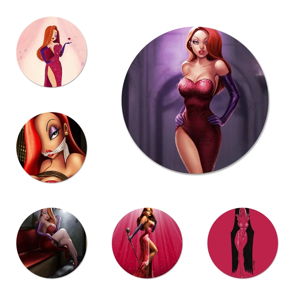 Модная брошь в виде кролика Джессики булавка Значки для косплея аксессуары