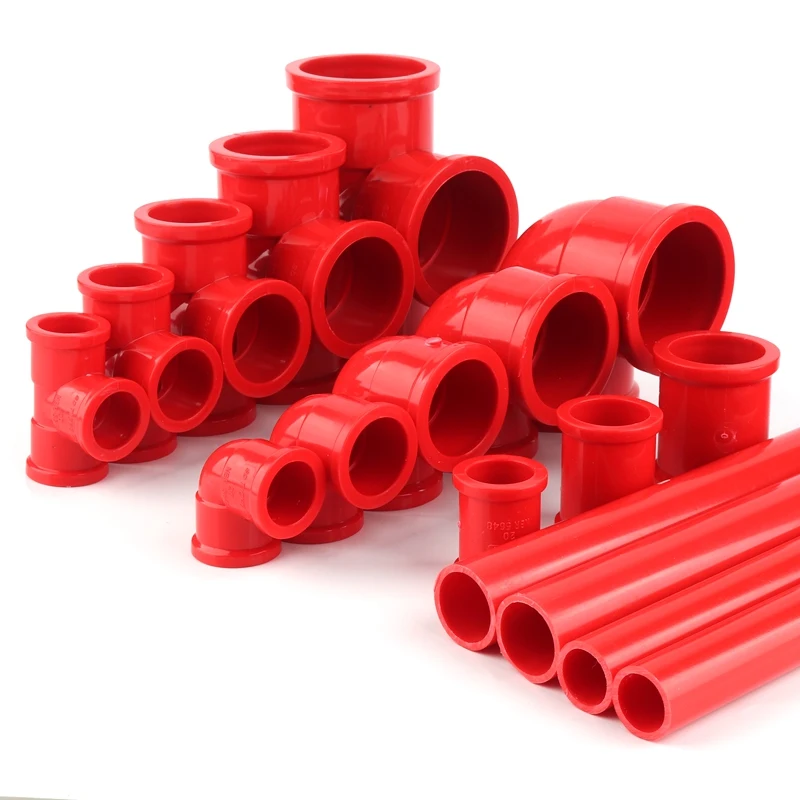 Соединители для труб из ПВХ красные 2 шт.|Аксессуары аквариумов| |