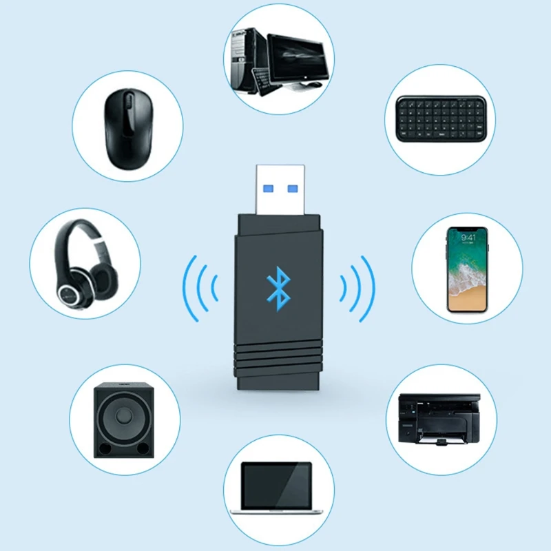 

1200M Gigabit 5g Dual Frequency Usb3.0 Wireless Network Card Wifi Receiver Bluet