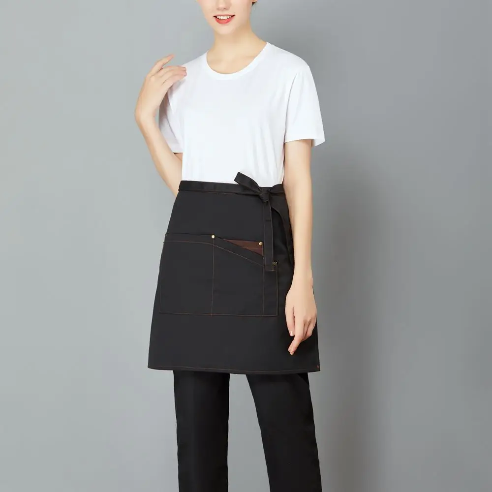 Кухонный Фартук для приготовления пищи фартук на половину талии с большим