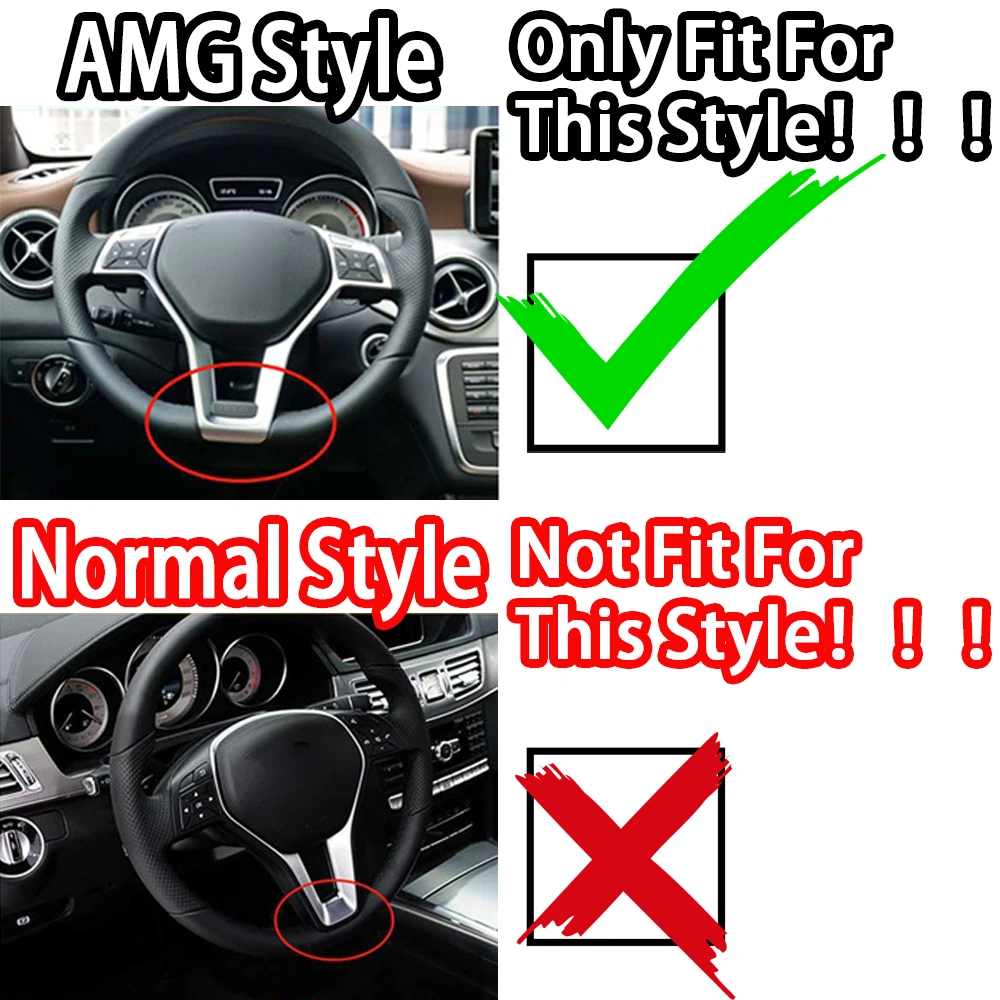 Отделка Рамы рулевого колеса K-Car для Mercedes Benz AMG Style C E CLA CLASS W204 W212 W117 C172 C218 2012-2014 |
