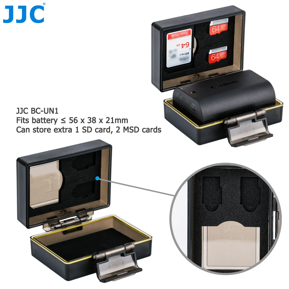 JJC Камера Батарея чехол слот для карт памяти Чехол Коробка SD карточка MSD Canon LP-E17