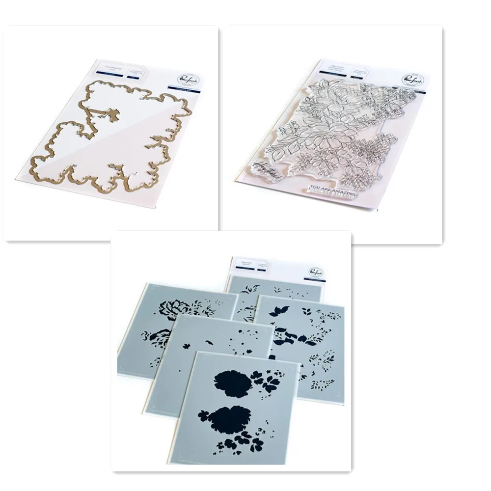 

2021 Studio Lush Peony Layered Template Set Studio Lush Peonies Transparent Stamp Set 132021 Metal Cutting Stamp Scrapbook Mold