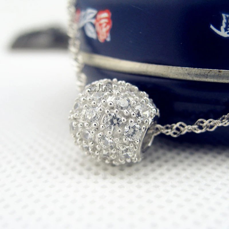Lulutong Transfer Bead Necklace Female Clavicle Chain Temperament Simple Korean Hollow Lucky Crystal Pendant Net Red Charm | Украшения и