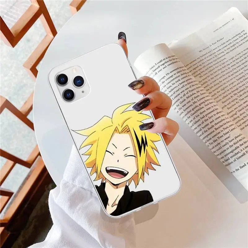 

Denki Kaminari My Hero Anime Phone Case For iPhone 6 7 8 Plus 11 12 ProMax X XR XS Max SE Soft cover