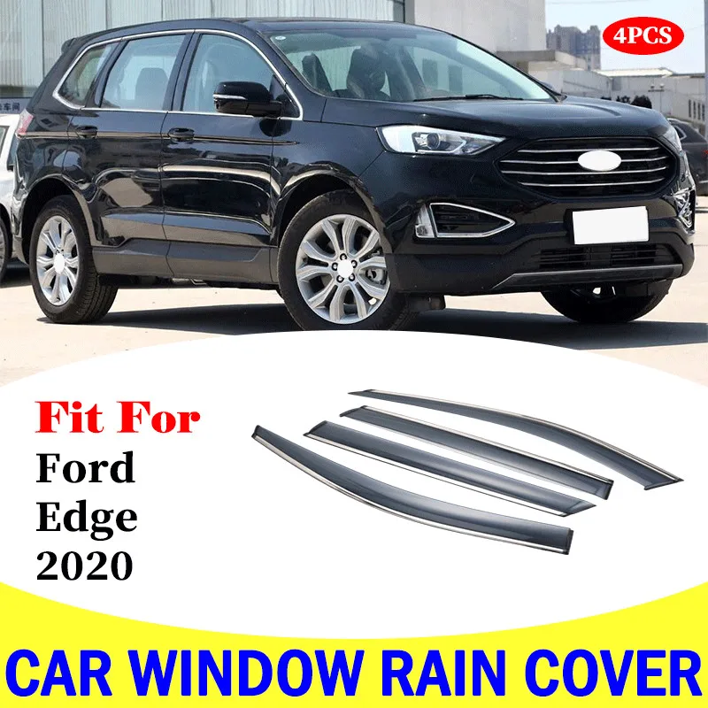 Rain shield For Ford Edge 2020 window visor car rain shield deflectors awning trim cover exterior rain cover car accessories