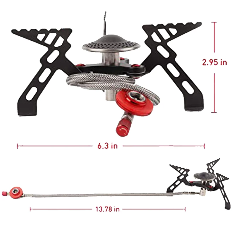 

2PCS Portable Outdoor Stove Picnic Stove Windproof Gas Stove Alloy Camping Mountaineering BBQ Gas Stove Camping Accessories