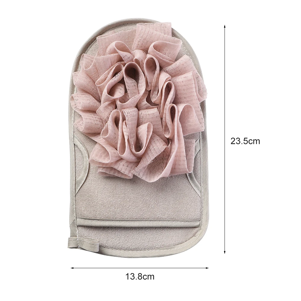

1Pc Reusable Bath Glove Household Double-Sided Bath Supplies Adult Mesh Sponge Creative Dull Polish Rubbing Towel Bathroom Tool