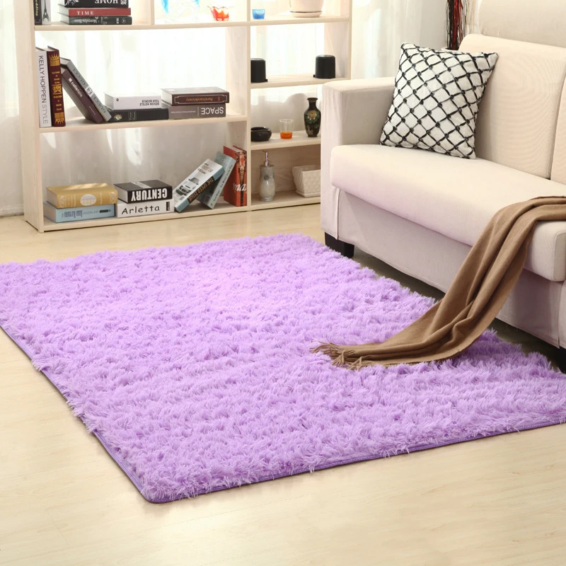 purple 140*200 см, большой размер, для гостиной/спальни, для детской комнаты, противоскользящий мягкий ковер, современный ковер, коврик, белый, розовый, серый, 16 цветов - Цвет: purple
