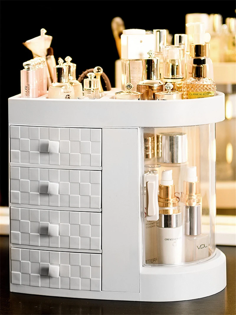 Пластиковый держатель для сережек коробка макияжа домашняя настольная