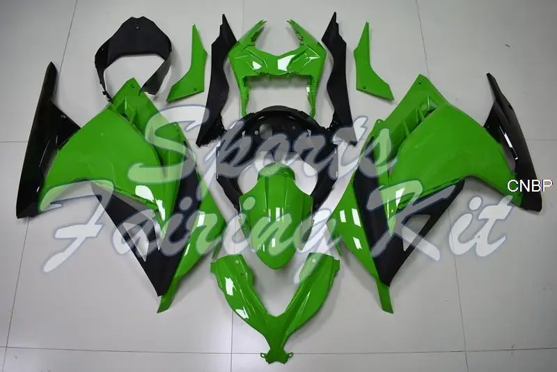 Body Kits for EX300 2013 - 2017 Green Black Abs Fairing EX 300 Ninja 2016 Bodywork Kawasaki Zx300r 13 14 | Автомобили и мотоциклы