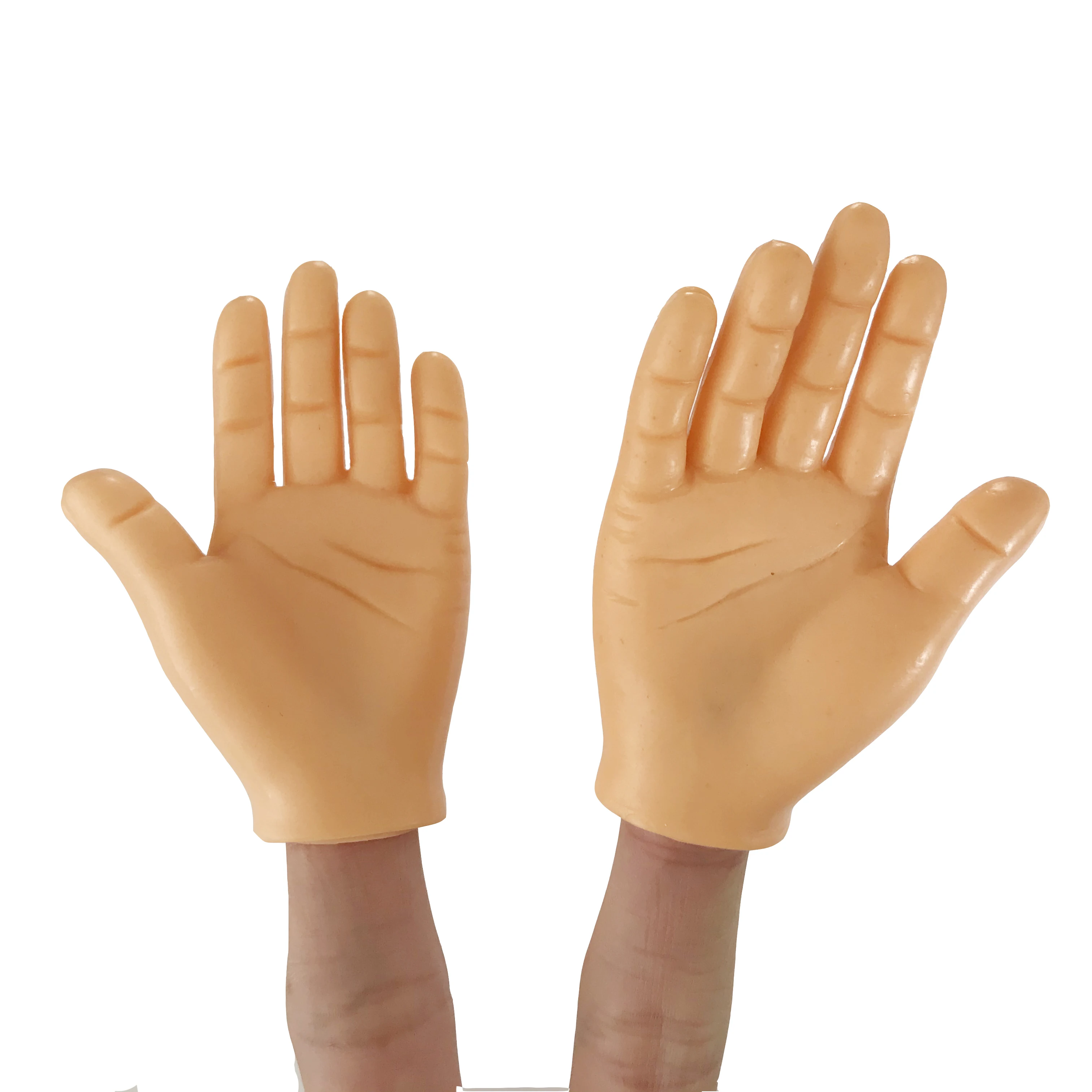 

Novelty Funny Five Fingers Open Palms and Fingers Set Of 1Pair Finger Silicone Hand Finger Puppets t-wist on the finger puppet