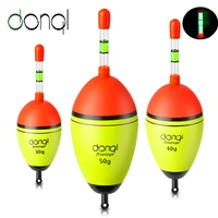donql fishing luminous float eva high quality fishing float bobber with 5 night light sticks for sea fishing accessories tools