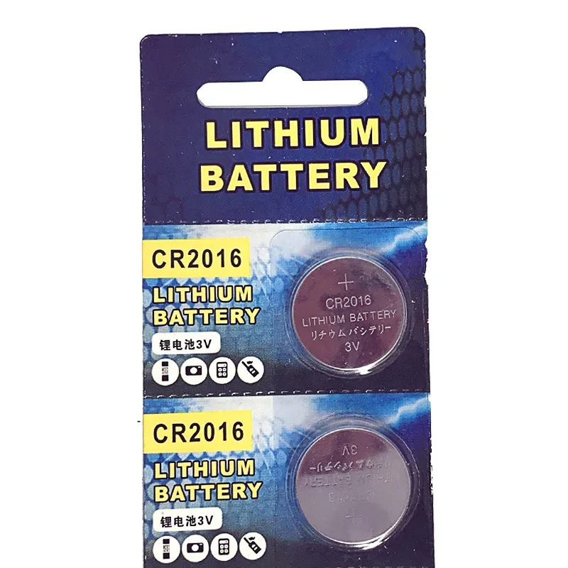 Литий ионные кнопочные монетные батарейки CR2016 3 в 5 шт. модель LM2016 BR2016 DL2016 для