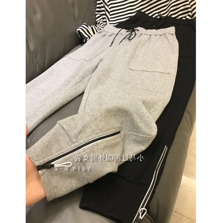 Женские широкие брюки женская одежда на осень и зиму Спортивные Повседневные