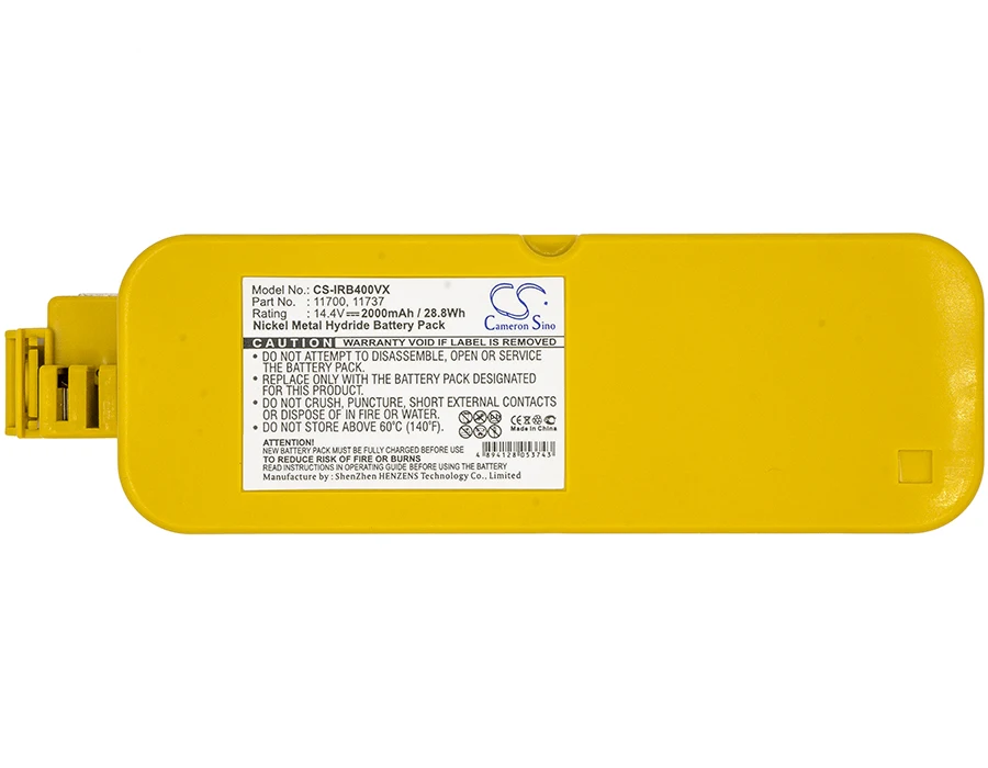 

Cameron Sino 11700 17373 Battery for Cleanfriend M488 iRobot Roomba Dirt Dog Roomba 400 Roomba 4000 Roomba 4905 APS 4905