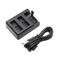 3 slots universal channel usb battery charger 2 in 1 for gopro hero 8 7 6 5 remote or original wifi remote control charger